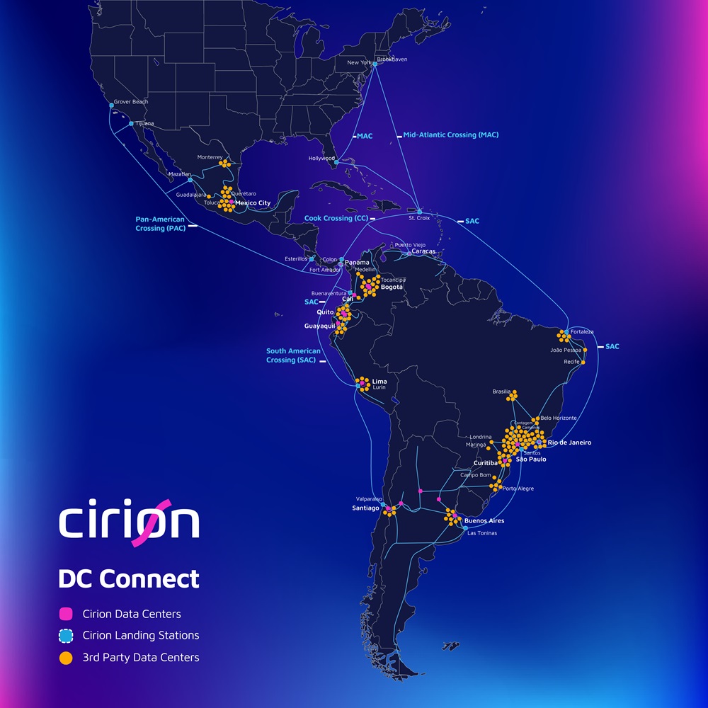 DC Connect mapa ilustrativo